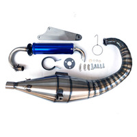 Moto 90-125cc dio50 af18/28 gros coude éléphant tuyau d'échappement