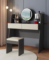 Meubles de chambre à coucher en bois de bureau personnalisés en gros ensembles de coiffeuses table de toilette de maquillage