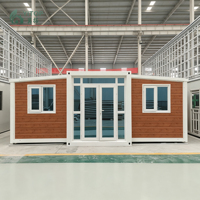 Case Modulari Antiuragano, Casa Container Espandibile 40ft CE SAA UL, Case Prefabbricate, Villa Moderna 5 Camere da Letto Personalizzabile