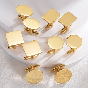 Boîte de boutons de manchette pour hommes de grande taille, boutons de manchette coûteux pour hommes, boutons de manchette fantaisie en diamant, qualité supérieure pour femmes, boutons de manchette gravés sur mesure pour le bureau, C056 - Product Image 1