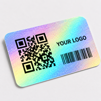 Étiquettes holographiques personnalisées avec code QR, numéro de série, autocollant de sécurité en rouleau pour la vérification des produits, emballage, fabricant