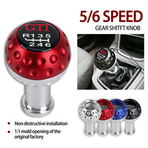 Gti Car Gear <b>Shift</b> <b>Knob</b> 5 6 Speed Aluminum Alloy Manual Transmission <b>Knob</b> For Vw - Product Image 2