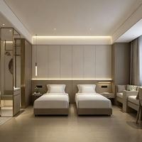 Ensemble de meubles de chambre double personnalisé pour hôtel, avec canapé et bureau, pour hôtel d'affaires