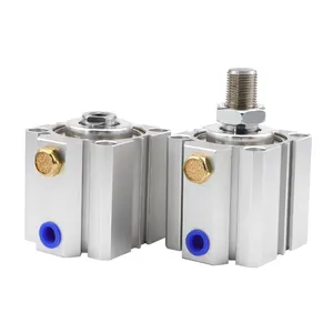 STA SSA32 Bore Size 32mm Stroke 5 to 100mm Single Acting Push Pull Compact Thin Mini Air Pneumatic Cylinder