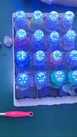Lumières LED Cabochon pour Fêtes Foraines 35mm Automatiques AC24V Pixel Lights 1-16 Séries E14 RGB 360 Degrés IP65 Points Lumineux