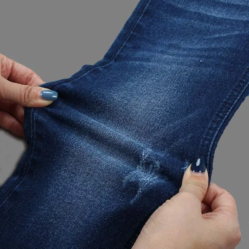 10oz cotton spandex denim fabric sanforizing high stretch jeans denim for women