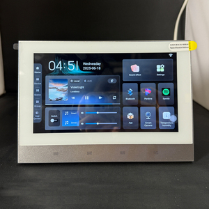 Amplificateur mural 7 pouces <span class=keywords><strong>Android</strong></span> 8x30W 2 zones avec contrôle à distance via application <span class=keywords><strong>Tuya</strong></span>, Bluetooth et Wi-Fi pour système de musique d'ambiance intelligent pour maison et hôtel - Product Image 3
