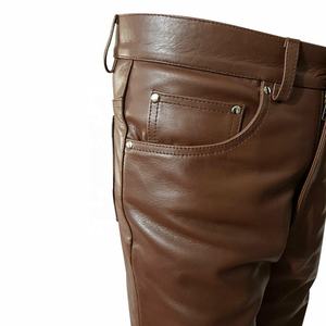 Pantalones de Motocicleta de Invierno para Hombre PIHA 2026, de Cuero Puro Marrón, Impermeables, para Carreras y Turismo, con Protección Genuina para Motociclistas - Product Image 2