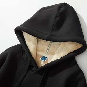 420gsm Heavyweight Pullover Winter Faux <strong>Fur</strong> Men Custom <strong>Hoodie</strong> - Product Image 2