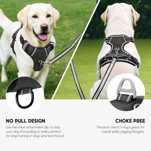 Custom Eco-Friendly Polyester Print <b>Dog</b> Accessories 7in1 Fashion Collar Harness and Leash Set for Four Seasons - Product Image 5