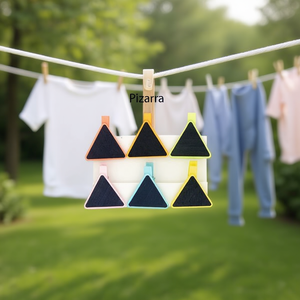 Ilan Mollette in Legno con Lavagna 3.5cm 6pz per Appendere Vestiti - Product Image 2