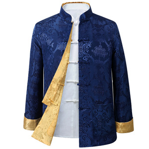 2026 nuovo vestito KJ Tang <span class=keywords><strong>stile</strong></span> <span class=keywords><strong>camicia</strong></span> cinese colletto tradizionale cinese abbigliamento cinese per gli uomini Kungfu Cheongsam Top Hanfu uomo - Product Image 6