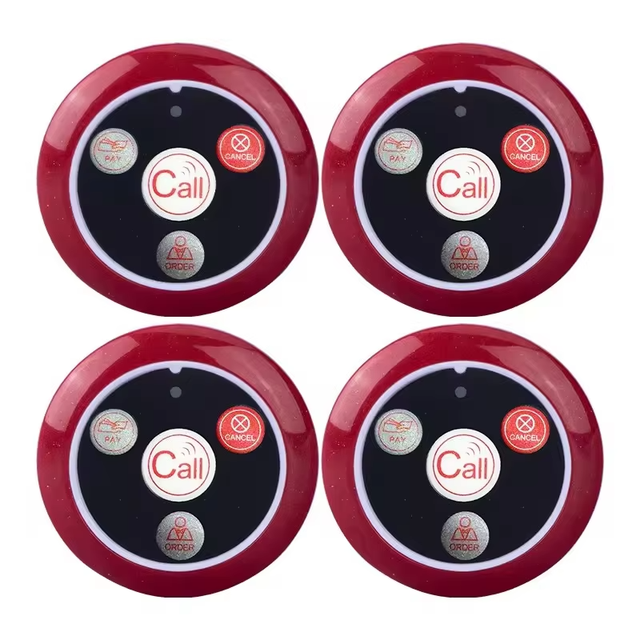 Wireless Cafe Spar Club Restaurant Service Waiter Table Calling Call Transmitter Button