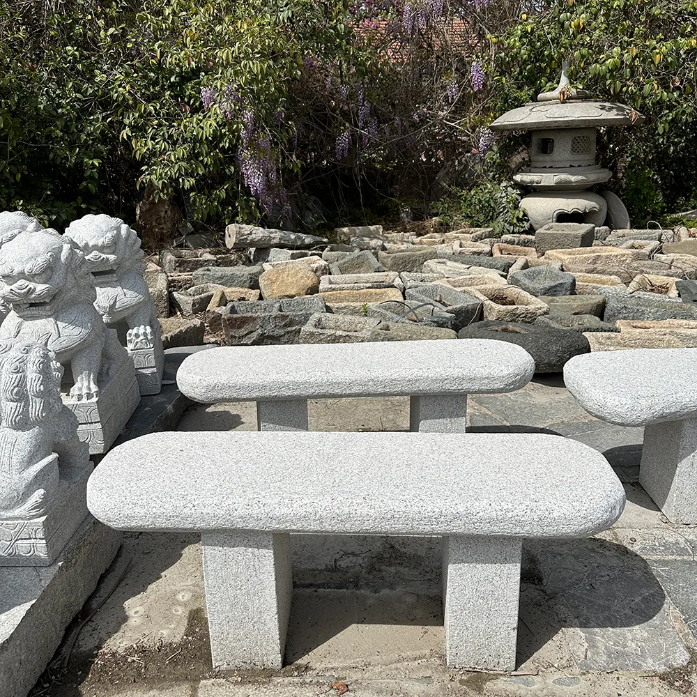 Panchine all'aperto pietra naturale banco di granito per giardino esterno