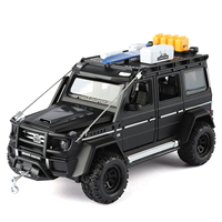 Modèle de voiture miniature Mercedes-Benz G550 4x4 en alliage moulé sous pression à l'échelle 1:24 avec fonctions sonores et lumineuses