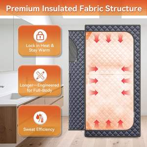 Sauna vapeur portable pliable, tente de bain vapeur 2,6 L, chauffage rapide pour la relaxation à domicile - Product Image 4