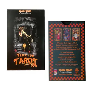 Carta di alta qualità Caras Del tarocchi Deck Tarrot nero russo stampa tedesca tarocchi personalizzati gioco da tavolo