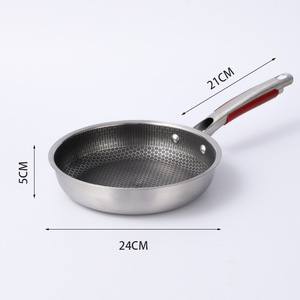 Trung quốc mặt hàng nhà bếp không dính Fry chảo Chảo chảo nồi trứng bít tết không dính 304 thép không gỉ tổ ong Frying Pan không dính - Product Image 5