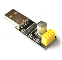 GPIO0-Adaptador de programador ESP01 ESP-01 CH340G USB a ESP8266 Serial, Módulo de placa de desarrollo Wifi inalámbrico