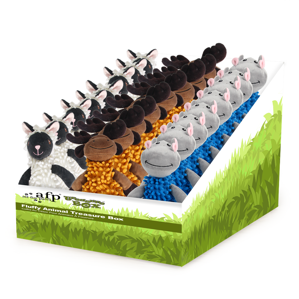 Boîte à trésor pour animaux moelleux-24 PCS