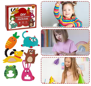 <span class=keywords><strong>Kit</strong></span> de <span class=keywords><strong>couture</strong></span> en feutre pour animaux DIY personnalisé pour filles, 6 pièces, développer la motricité fine, apprendre à coudre, poupée en peluche, cadeau pour enfants - Product Image 4