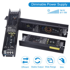 Alta potencia 60W-300W 12V 24V fuente de alimentación regulable panal disipación de calor silencio Led fuente de alimentación 24V Triac regulable - Product Image 3