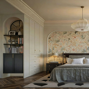 Armario de Madera Maciza Blanco Moderno Personalizado BALOM con Puertas con Bisagras, Muebles de Dormitorio, Gran Espacio de Almacenamiento, Directo de Fábrica - Product Image 1