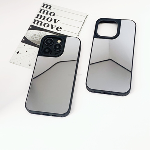 Étui de <span class=keywords><strong>téléphone</strong></span> avec <span class=keywords><strong>miroir</strong></span>, coque de <span class=keywords><strong>téléphone</strong></span> portable en PC rigide avec <span class=keywords><strong>miroir</strong></span>, impression personnalisée <span class=keywords><strong>sur</strong></span> le <span class=keywords><strong>miroir</strong></span> pour iPhone 16 15 14 13 12 Pro Max - Product Image 2