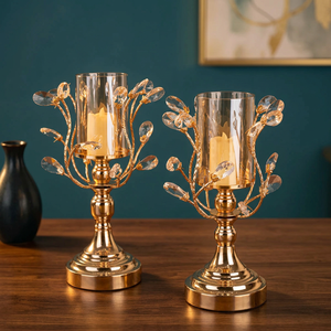 Brillan en estilo Hermosos candelabros con votivos de vidrio Crea un ambiente cálido con candelabros votivos de vidrio - Product Image 6