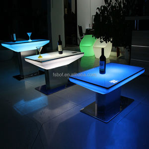 Nouveau design de table de <span class=keywords><strong>casino</strong></span> hôtel ktv led mobilier de restaurant table de bar lumineux led illuminé table de nuit pour cocktail - Product Image 1