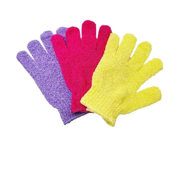 Nylon Mitt Shower Exfoliator tool Remover Body sponge scrubber exfoliating Hand Scrubs Bath Gloves for Bathing