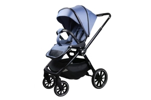 Carritos de Bebé Plegables Cuatro en Uno al por Mayor, Cinturón de Seguridad de Cinco Puntos, Ruedas con Absorción de Impactos, Diseño Portátil de Tela de Lino - Product Image 3