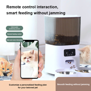 Tự Động Mèo Trung Chuyển Với Máy Ảnh 5L Kép Pet Thời gian Điện Thông Minh Ứng Dụng Thực Phẩm Cho Ăn Dispenser Với Ứng Dụng Điều Khiển Cho Ăn Từ Xa - Product Image 2