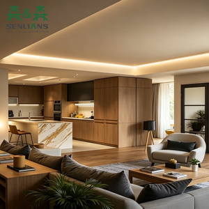 Buffet sur mesure SLS du sol au <span class=keywords><strong>plafond</strong></span>, style cloison pour espace ouvert salon et salle à manger - Product Image 1