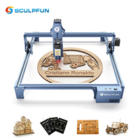 Machine de découpe laser DIY SCULPFUN S9 Pro 10W de haute qualité, gravure laser pour bois, bambou, silicone, verre, pierre
