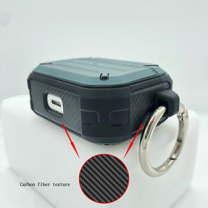 Meilleures ventes Étui à armure d'épée Étui de protection robuste avec porte-clés Étui antichoc pour Airpod <span class=keywords><strong>Pro</strong></span> Cover - Product Image 4