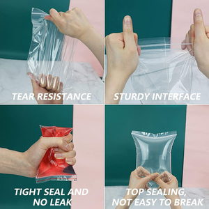 Grs tùy chỉnh trong suốt có thể tái chế Túi <span class=keywords><strong>Ziplock</strong></span> không thấm nước <span class=keywords><strong>LDPE</strong></span> tự niêm phong túi với in logo quần áo bao bì tái sử dụng - Product Image 3