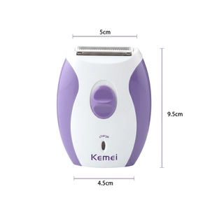 Épilateur professionnel pour femmes, machine à poils rechargeable, mini épilateur indolore Kemei Km-280R, rasoir portable pour femmes - Product Image 2