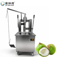 Commerciële kokosnootschilmachine, voetbediende diamantvormige trimmer voor de verwerking van vers fruit in een drankenfabriek