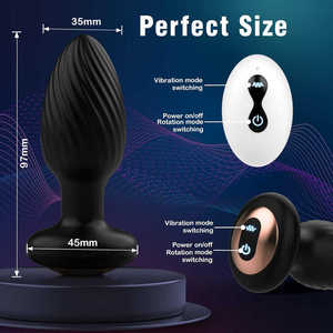 Vibrador de Próstata con Control Remoto Inalámbrico, Vibrador Anal Giratorio, Tapón Anal, Dilatador, Juguete Sexual para Mujeres y Hombres - Product Image 4
