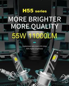 ไฟหน้ารถยนต์ LED ปี 2022 รุ่น H55 หลอดไฟ LED สำหรับรถยนต์ทั่วไป เลนส์ไฟหน้า LED 9004 - Product Image 5