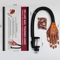 Main de mannequin flexible pour la pratique des ongles avec embouts d'ongles offerts