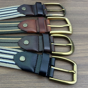 Sản Xuất Bán Buôn Có Thể Điều Chỉnh Vải Golf Thắt Lưng Cho Người Đàn Ông Quần Jean Sức Mạnh Đàn Hồi Bện Vải Web Vành Đai Cho Nam Giới Ăn Mặc Giản Dị - Product Image 3