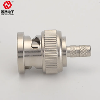 Conector Coaxial Mini RG59 Belden Riser 1855A 6G-SDI 4K UHD HD Video BNC Macho, 75-0hm, Certificado ROHS, DC-2GHz, Niquelado