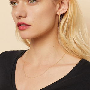 Gemnel di Alta qualità di stile semplice 925 sterling silver classic Nuovo <span class=keywords><strong>Sottile</strong></span> Disegno Della Catena Puro Della <span class=keywords><strong>Collana</strong></span> Della Catena - Product Image 3