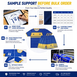 Proveedor de Ropa Deportiva, Camiseta de Fútbol de Argentina de Secado Rápido, Personalizada por Sublimación al Estilo del <span class=keywords><strong>Barcelona</strong></span>, para Grupos de Aficionados - Product Image 4