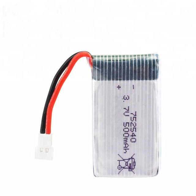EBUY 20C 3.7v 500mah Lipo Battery Lithium Battery Single Cells for Rc Toy Model FPV Drone