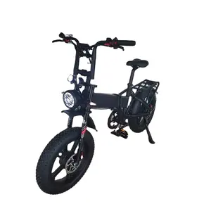 Bicicleta elétrica dobrável com motor duplo 2000W 52V21Ah, freio hidráulico, suspensão total, pneu gordo, bicicleta elétrica urbana dobrável de 60kmh