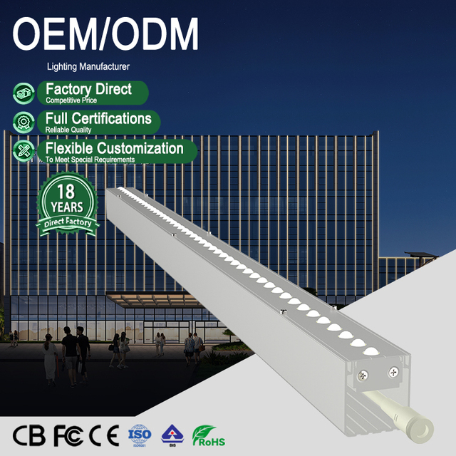 Aluminum Alloy DC24V LED Linear Light Easy Install Seamless Connection Suitable LED Linear Light