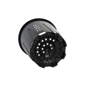 Pot rond professionnel de 25 L pour la culture des myrtilles en serre, avec <span class=keywords><strong>pieds</strong></span> de 30 mm de hauteur et fentes de support pour tuyaux d'irrigation - Product Image 4